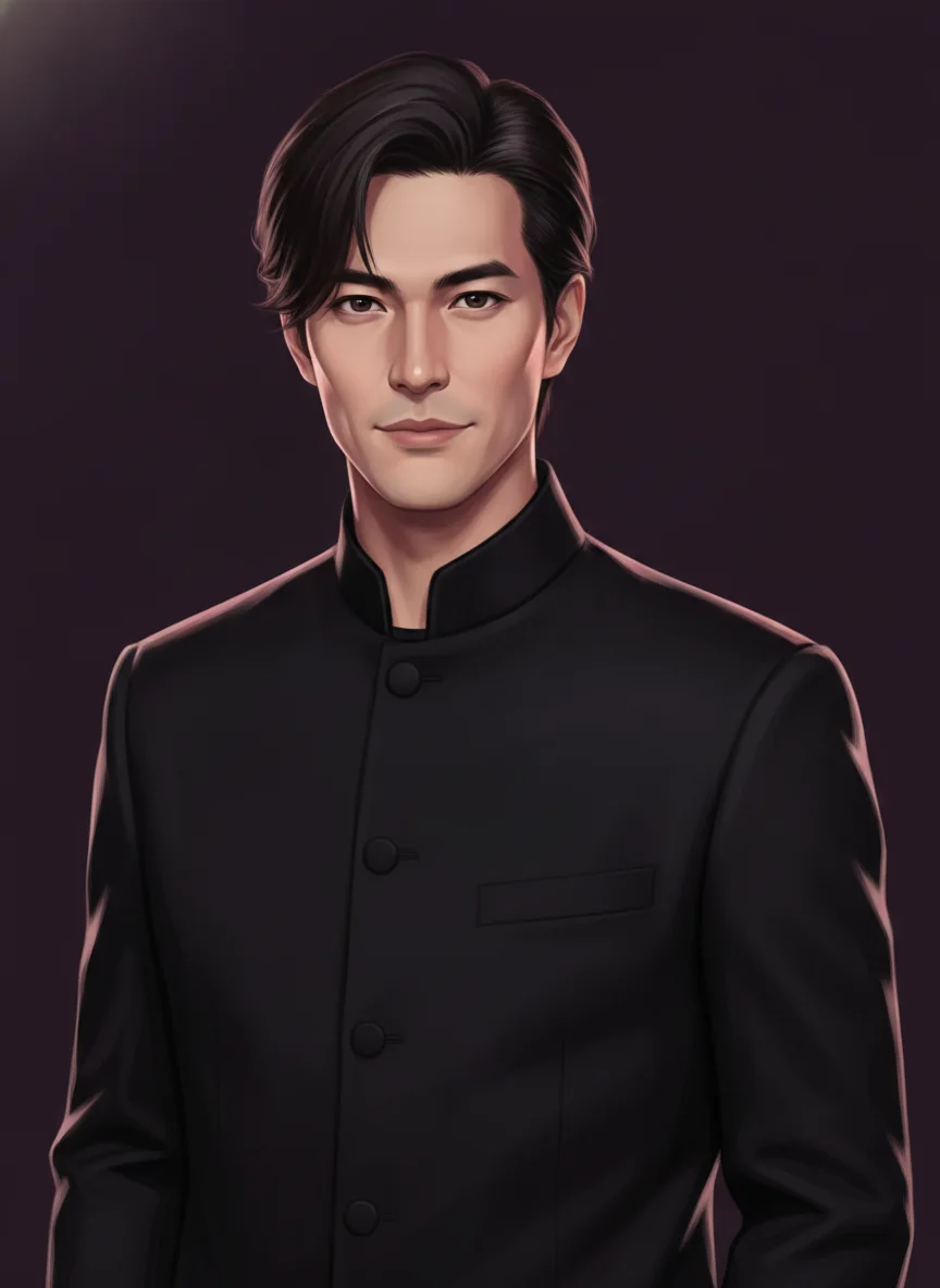 Kaito, illustrated duelist, AI companion